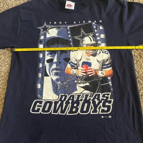 Vintage Joy Athletic Wear Dallas Cowboys Troy Aikman Graphic T - Picture 5 of 6